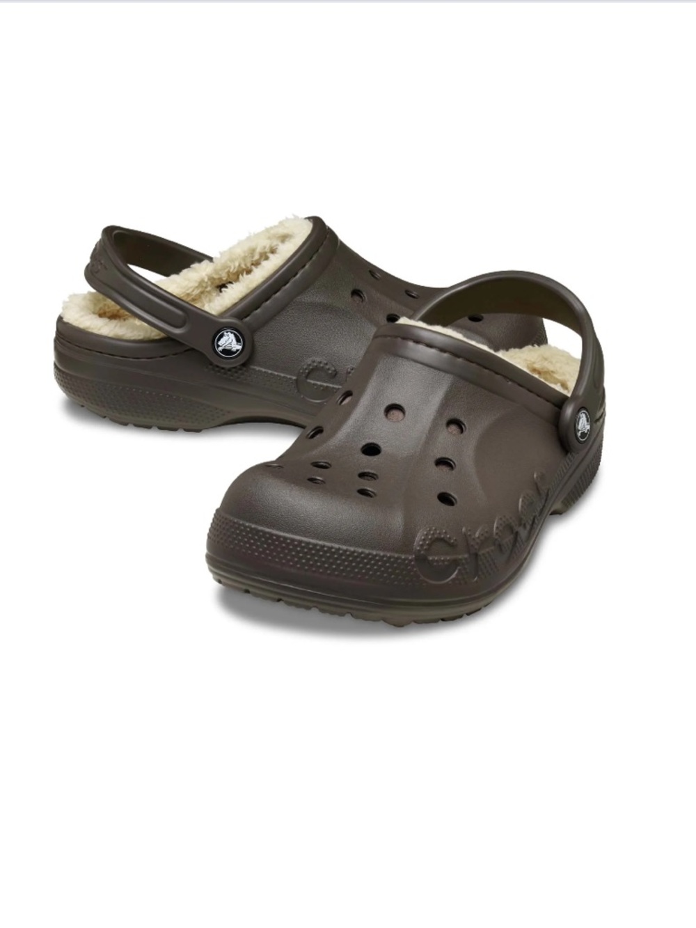 CROCS Unisex Baya Lined Clog in Espresso Brown Women’s 7